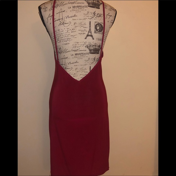 Deep V Red Dress by BOOHOO - Picture 2 of 3